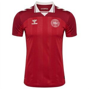 Hummel Mens 2025 Denmark Football Shirt / Red